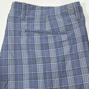 Tommy Bahama Men Blue Plaid Performance Golf Activewear Chino‎ Shorts Sz 36 (38)